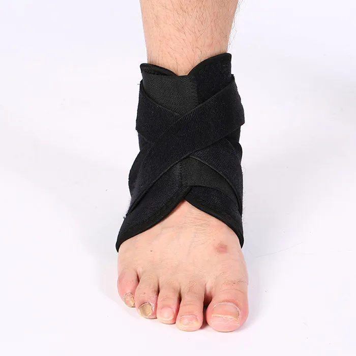 

Nylon adjustable ankle support soft and comfortable protector ankle support brace elastic ankle support, Black