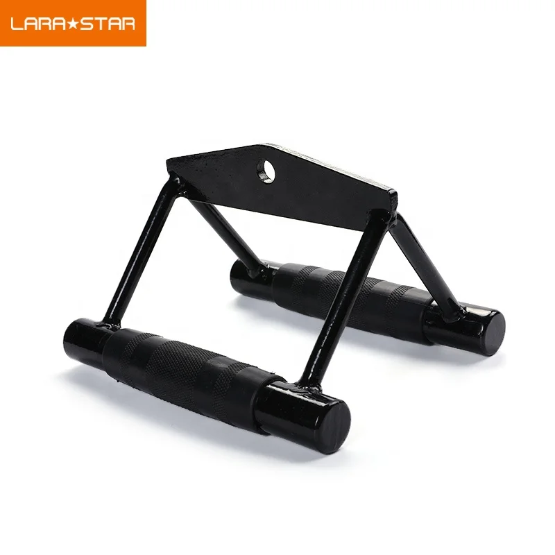 

Hot Gym Weight Custom Press Pull Down Bar Double D Row Handle Fitness Equipment Accessories Solid Seated Triangle Bar, Picture