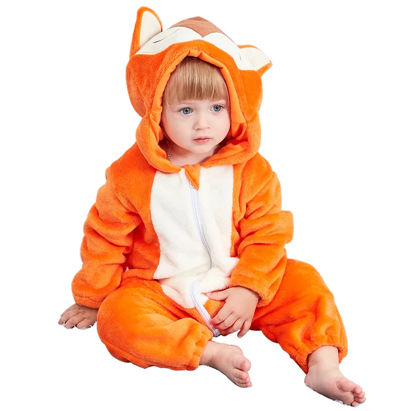 

2022 new designs zipper kids children's animal Jumpsuit climbing suit baby big size clothing toddler rompers