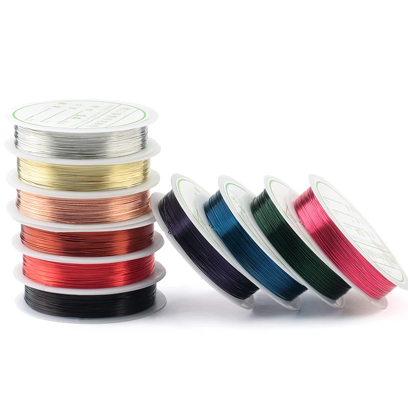 

Factory Direct Wholesale Colors Plated Copper Wire Jewelry Component for Jewelry Stereotype Making, Colors copper wire