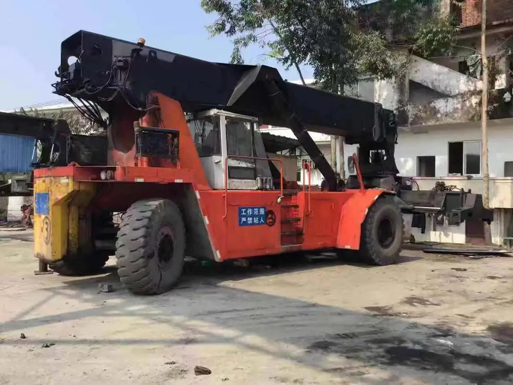 
USED KALMAR 45T 42T DRD450 DRD420 REACH STACKER USED STACKING MACHINE SHENGWEI 25T 35T 42T 45T FOR SALE 