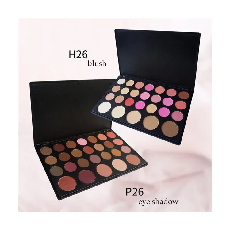 

Super September Free Sample Pigmented 26 Colors Makeup Eyeshadow Palette Waterproof Eye Shadow Blush Private Label