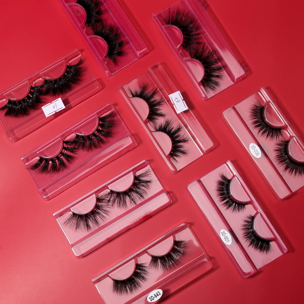 

lashes 25mm mink eyelashes vendor wholesale, Black color