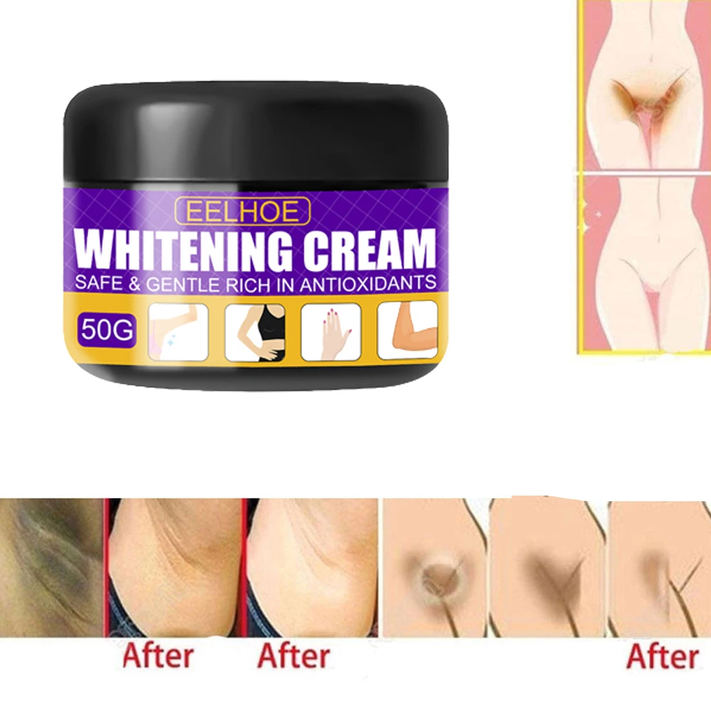 

Women Dark Skin Whitening Cream Face Body Whiten Underarm Private Armpit Arms Legs Elbows Knees Whitening Bleaching Cream Day