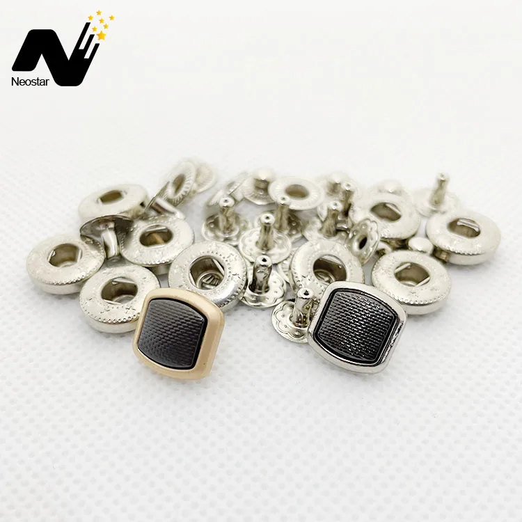 

Wholesale Two Color Button Custom Logo New Stocking Shirt Metal Button For Decoration