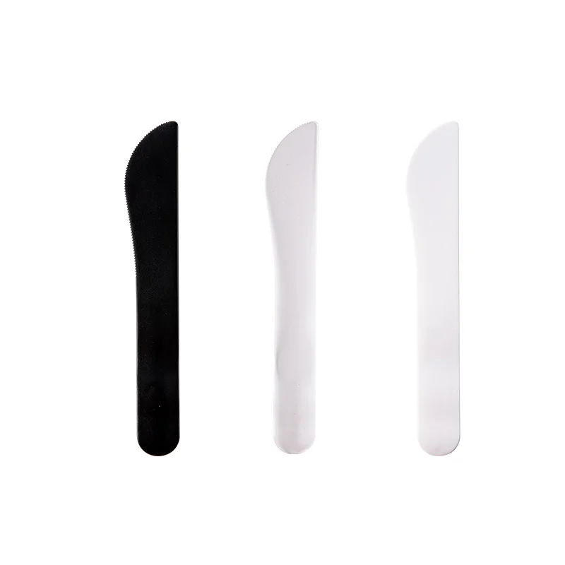 

Plastic Wavy Cutter Food Grade Bread Birthday Cake Knife Baking Tools Disposable Plastic Mini Knife, 3 colors