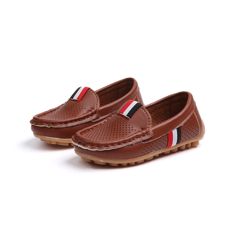 

China wholesale cheap breathable leather kids shoes boys, White/black/brown