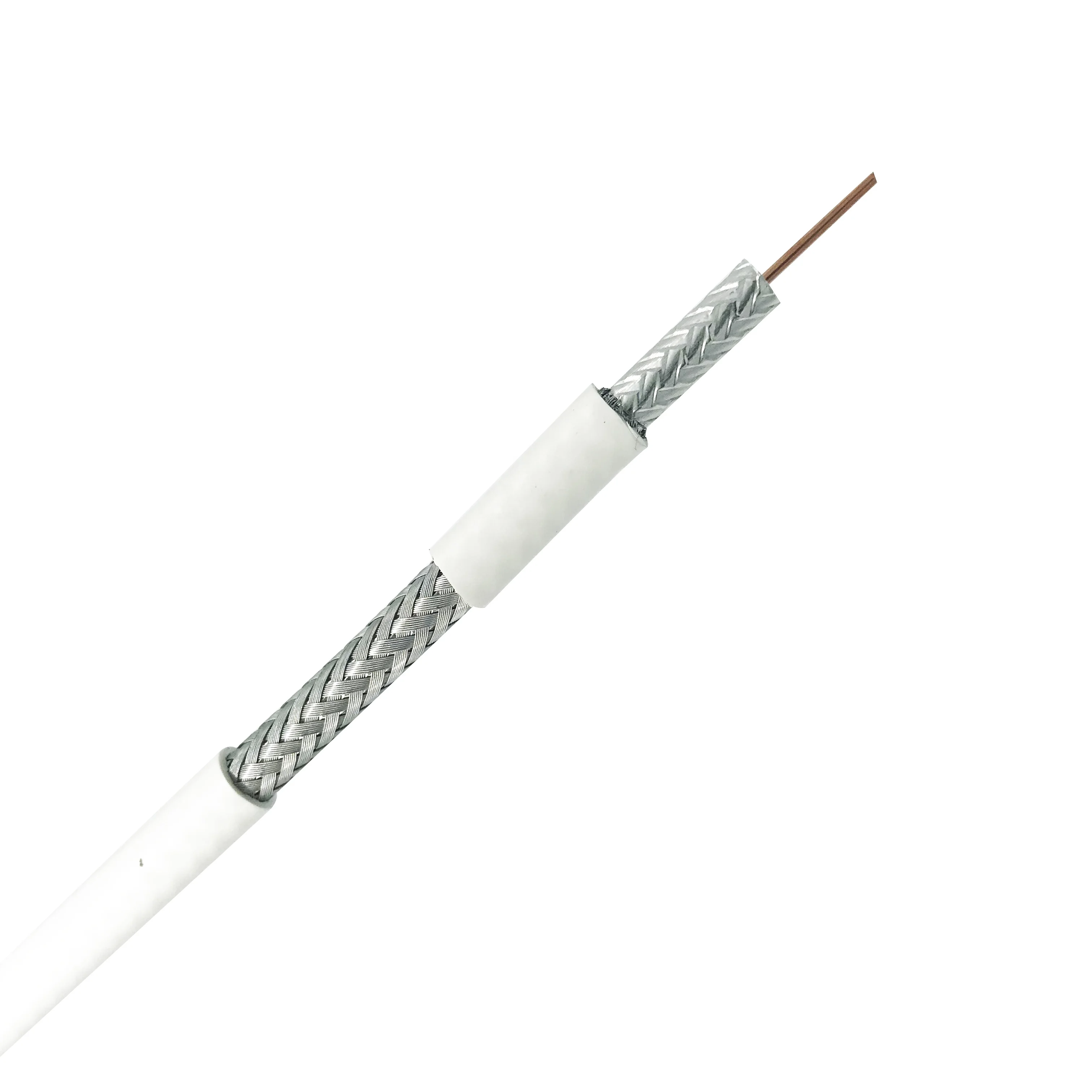 Factory OEM Coaxial cable RG59/ RG6/ KX7/ RG213/RG58/ RG174 / RG11/RF4mm 100m 305m communication cable semi finished OEM - ANKUX.COM