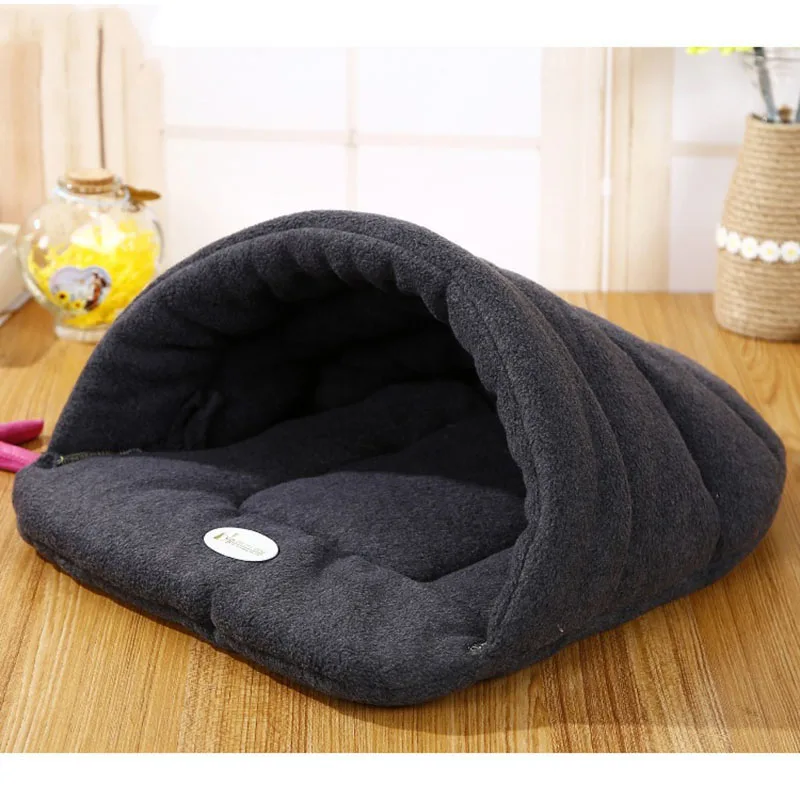 

High Quality Small Dog Puppy Kennel Sofa Polar Fleece Material Bed Pet Mat House Cat Sleeping Bag Warm Nest