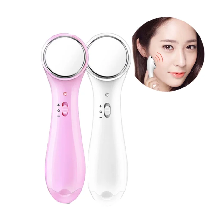 

Ultrasonic Facial Firming Massager Microcurrent Anti Aging Wrinkle Machine ionic Face Lift Skin Care Massager, White/pink/purple