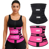 

Lover Beauty Wholesale Best Double Belts Private Label Custom Logo Latex Waist Trainer Slimming Belt Corset Rubber Waist Trainer