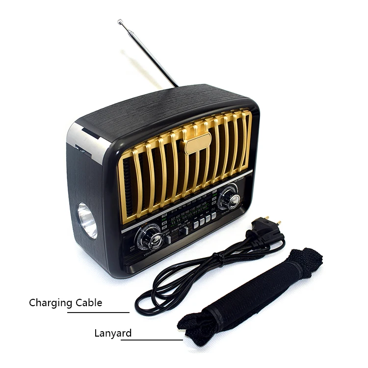 Latest Model Portable Retro Style Portable Desktop Am Fm Sw Radio With