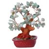Wholesale natural aventurine pink crystal agate fortune tree furnishing articles