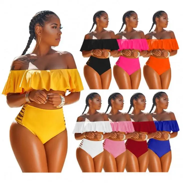 

PEARL Pleated Trending kisa pantolon Summer Sexy Solid Color Women Clothes Two Piece Swimsuit Women Sexy Bikini