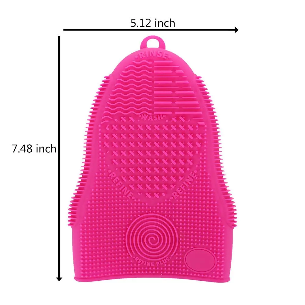 Makeup Brush Cleaner Glove Mat Mitt Silicone Cosmetic Cleaning Scrubber Tool Face Brushes and Eye Brush Washing Pad