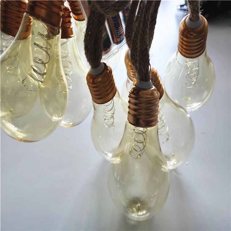 ad ningbo 2019 new waterproof Retro wind light led copper wire string lights battery powered bulb for outdoor use globe light