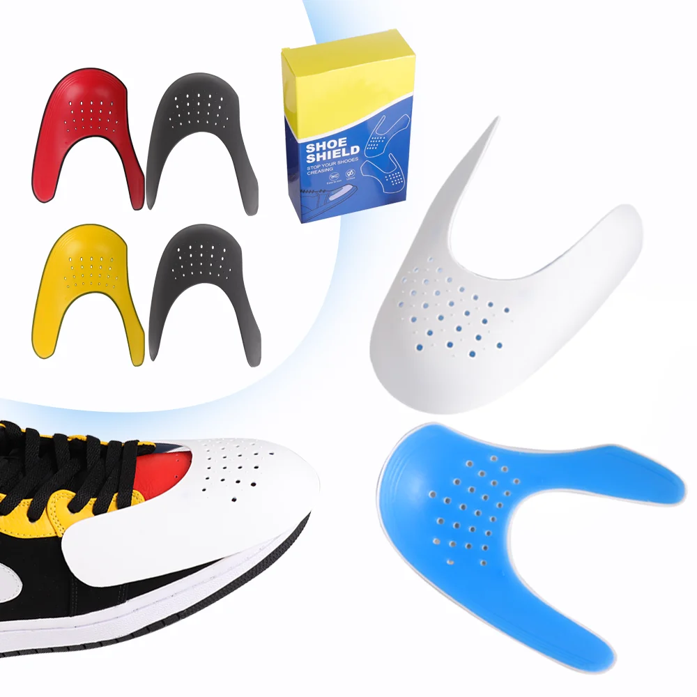 

Sneaker Shields Protector Against Shoe Creases for Sport shoes Casual Shoes Toe Box Crease Protector, Black/white/yellow/red/blue