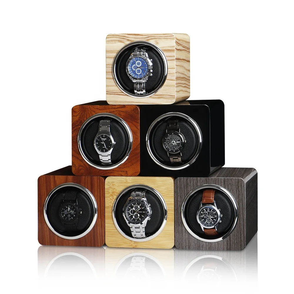 

Single rotor cheap watch winder automatic mabuchi moordern watch winder, Black/bamboo/ebony/walnut