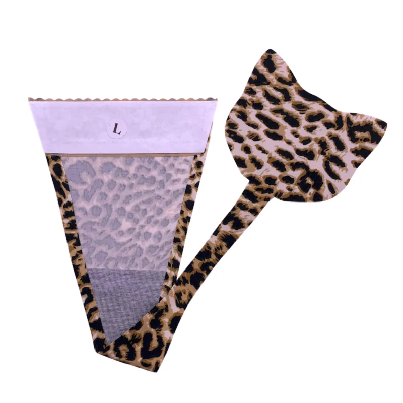

High Quality Sexy spandex thongs Leopard Print C string Self Adhesive Thong Women Underwear Sexy Panties, Shown