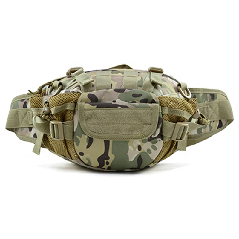 

LUPU waterproof hiking sling bag, military running bag waist bag,Durable military mens chest pack tactical unique sling bag