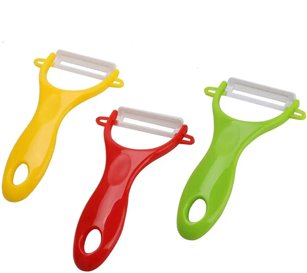 Kitchen Accessories Creative Manual Fruit Vegetable Potato Ceramic Peeler With Plastic Handle