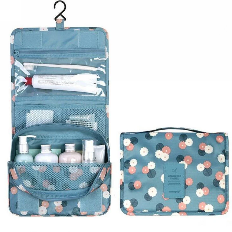 

Wholesale Travel Bathroom Waterproof Hanging Bag Cosmetic Storage Bag Low Price Custom Toiletries Bag, Gray, blue, navy,wine,orange,pink