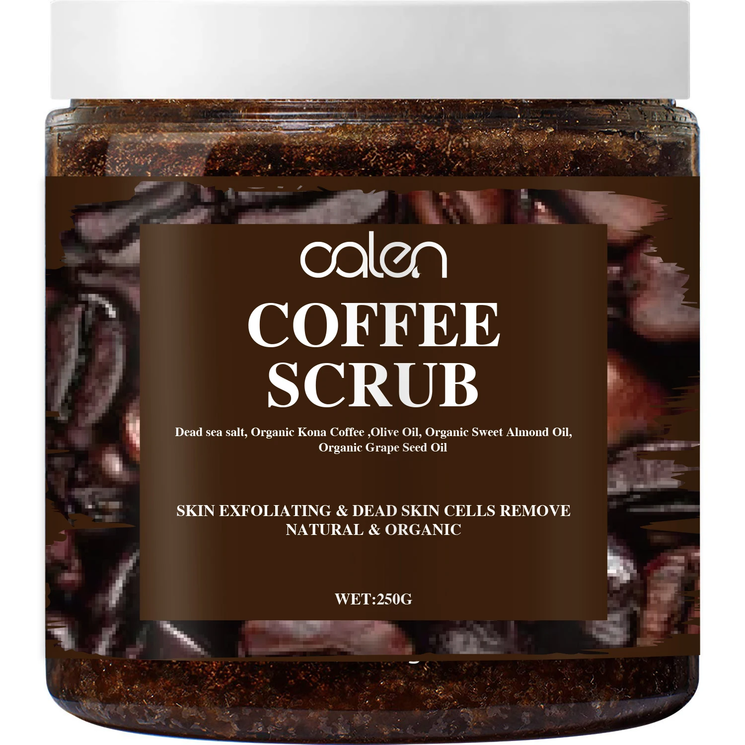 
Private label Natural Organic Coffee Scrub Exfoliating Anti Cellulite Body Scrub  (60779784538)