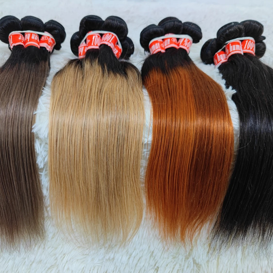 

Letsfly Wholesale Colored Brazilian Hair Bundles 16inch Hot Selling Straight Virgin Hair Bundles For Black Woman Free Shipping