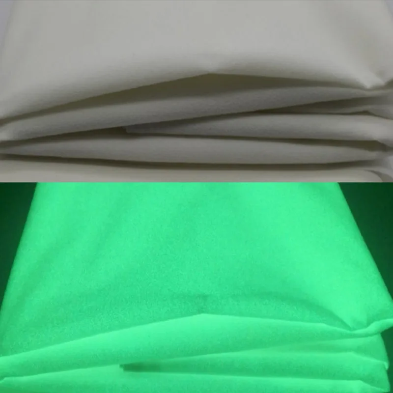 caichuxiye Glow in The Dark Fabric,Glow Fabric for Sewing Clothes,Luminous Polyester Fabric for Lighted Fabric for Clothes,Decorations, DIY Craft Supplies and