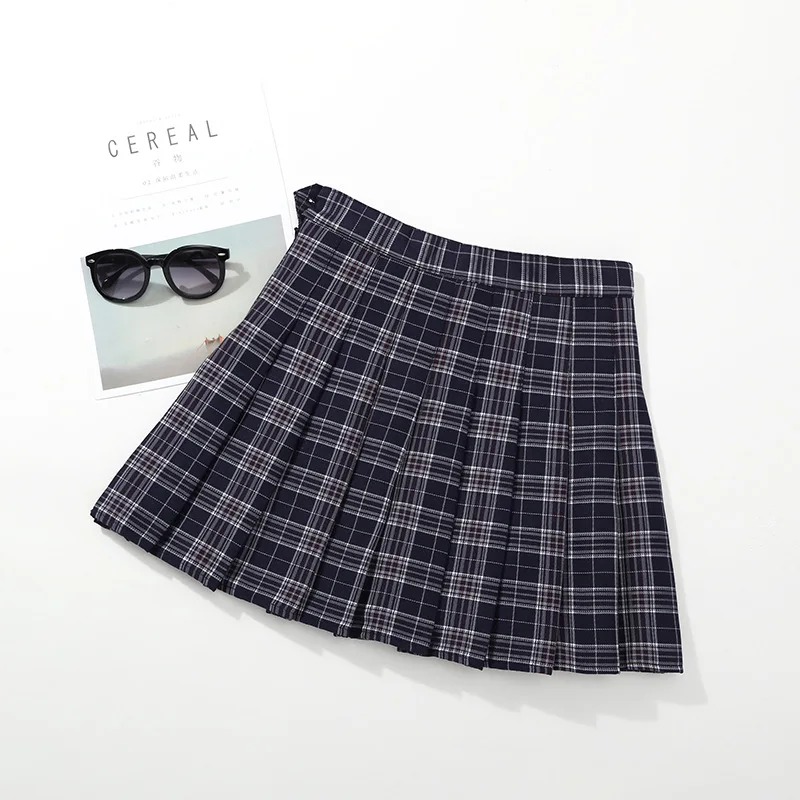

SK090 2021 kids skirts hot sell fashion high quality plaid kid ruffle skirt baby girls pleated skirts