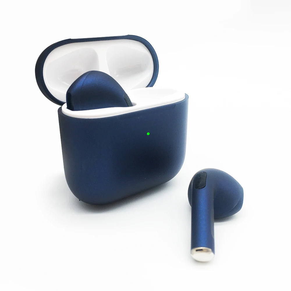 

2021 New Colorful Metallic Macaron in-ear audifono BT 5.0 true Headphone Touch Control Wireless Earphone For Phone Android