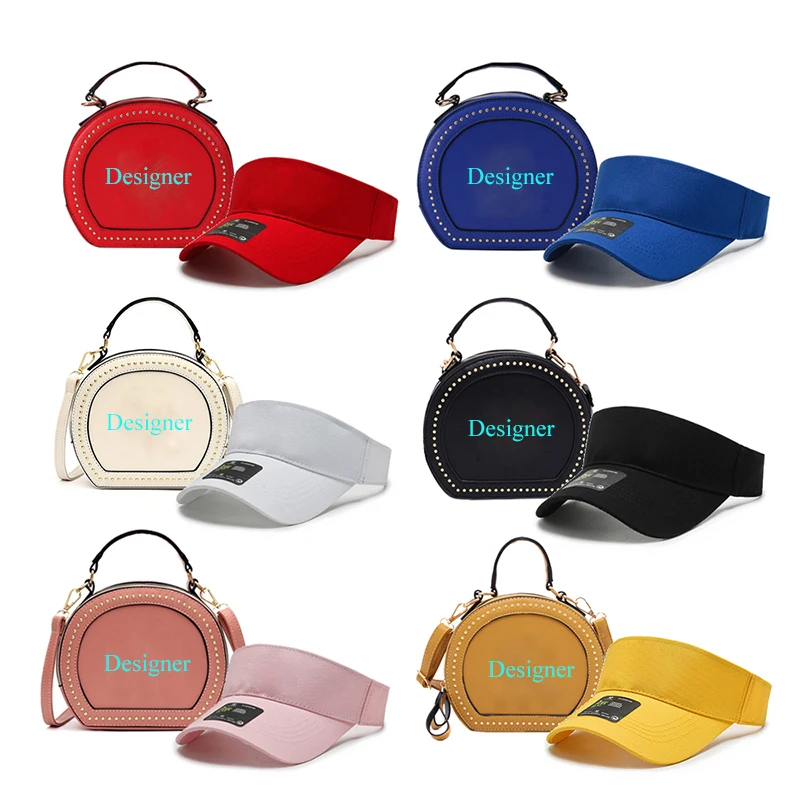 

Wholesale summer visor hat and purses set luxury handbags for women hand bags ladies handbags purses 2021