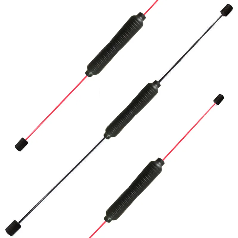 

Fiberglass stretch vibrating Swing Fitness Stick Aerobic Weight FLEX BAR, Black+red