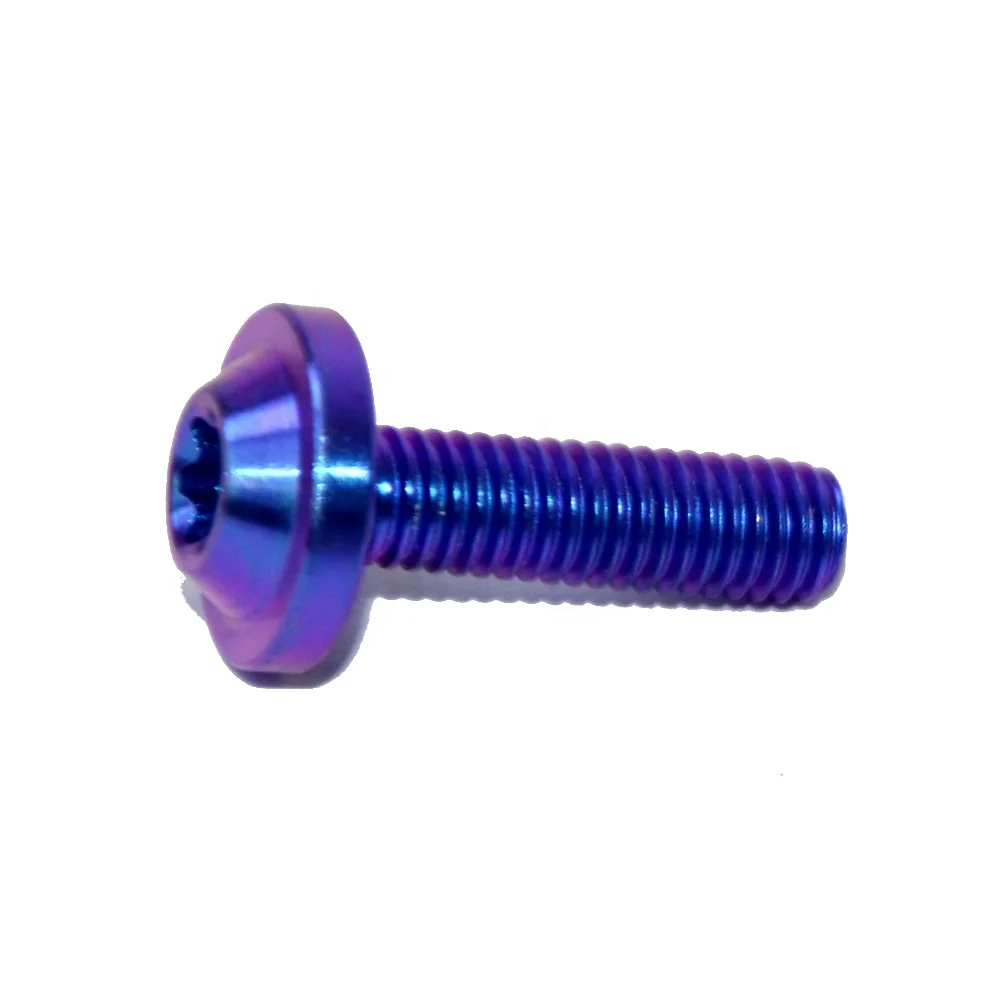 

M5*15mm titanium torx button head bolt titanium fastener Screw colorful gr2/gr5