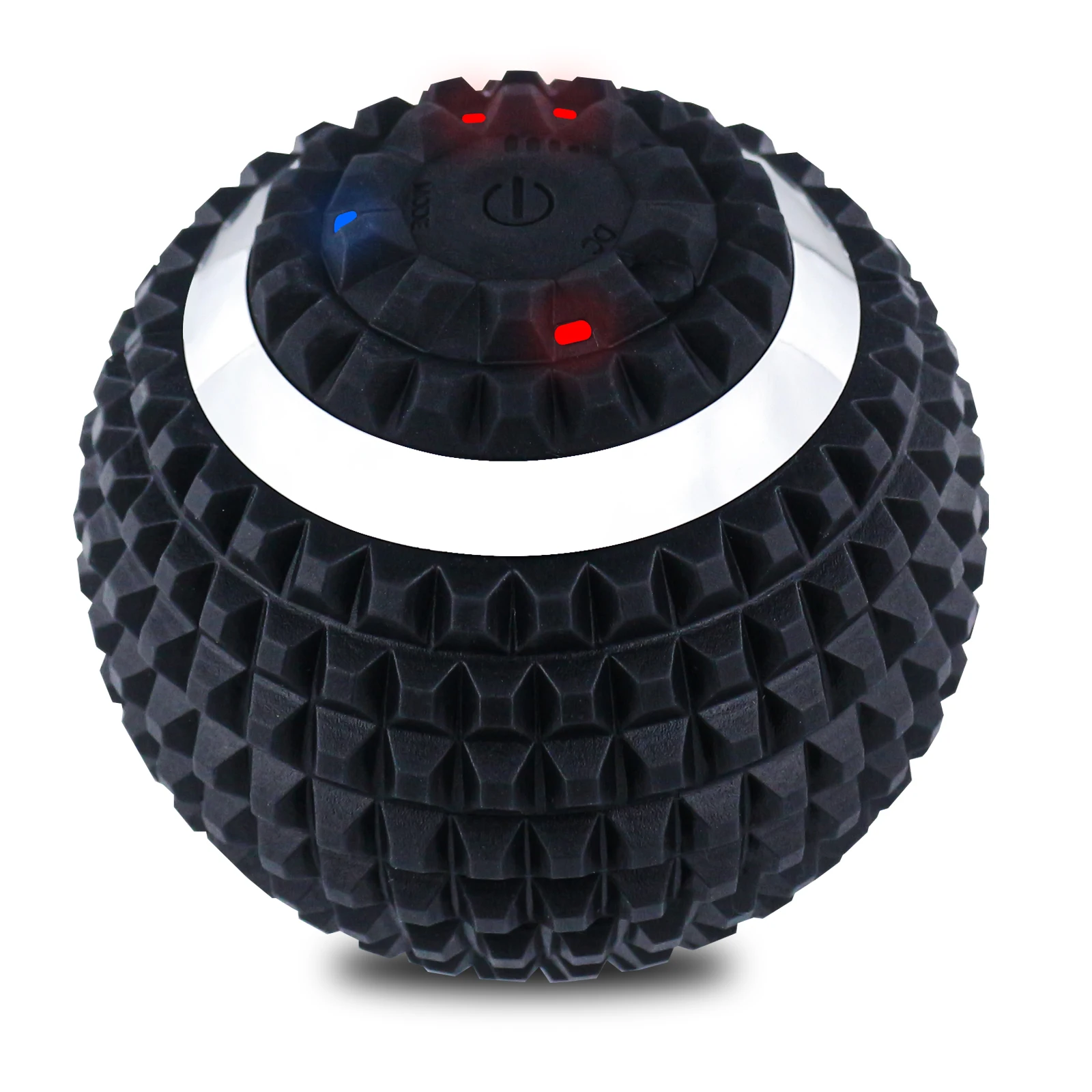 

Electric Massage Ball 4-Speed Vibrating Massage Ball USB Rechargeable Massage Roller Training Yoga Fitness Foam Roller, Black white purple pink blue