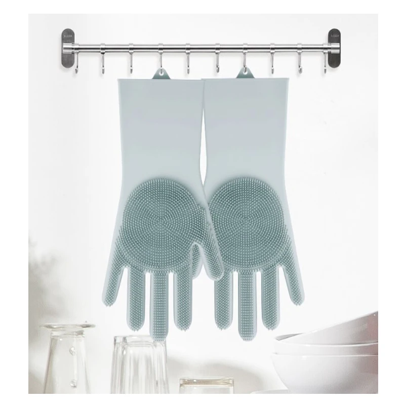 

Diswashing Silicone Gloves Pinnk Silicon Cleansing Printing Coated Whash Ove Clip Gloves Heat, 5 colors