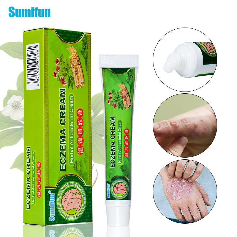 

Treatment Psoriasis Cream Antipruritic Dermatitis Eczema Herbal Ointment Anti-itch Medical Plaster