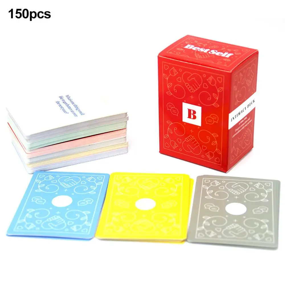 

150PCS/Set Best Couple Card Game 150Piece Card Deck Intimacy Couple Cards Deck English Version Romantic Gifts For Couples #