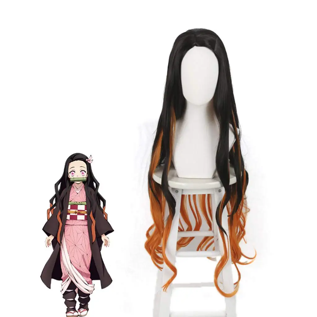 

Funtoninght one of the most popular character Demon Slayer wigs Kamado Nezuko cosplay wigs for cosplay parties, Pic showed