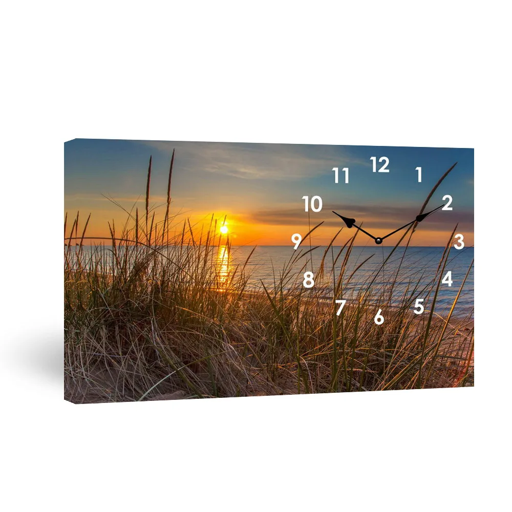 

Customer Photo print on LED canvas wall canvas print clock for home decor