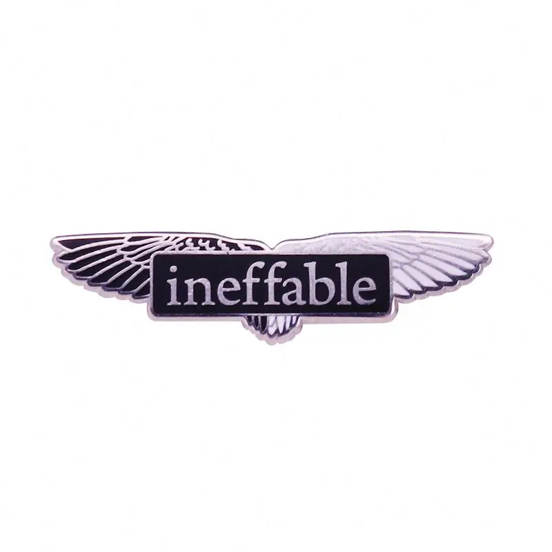 

Ineffable Brooch Good Omens inspired Badge burn with you Enamel Pin novel and TV series jewelry