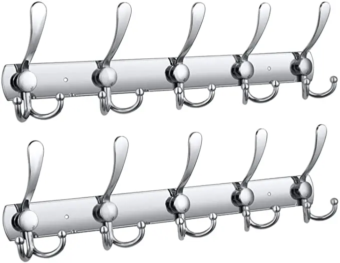 

Rack Stainless Steel Coat Hangers Rack Robe Hat Sticker broom holder Wall Mounted Coat Hooks