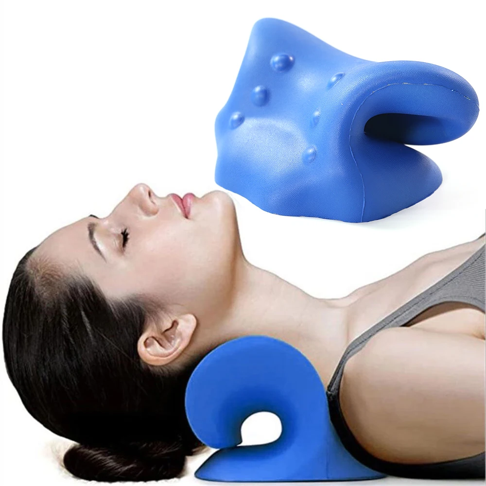 

2021 Neck Stretcher for Neck Pain Relief and Shoulder Relaxer Pillow Neck Curve/ Memory Foam