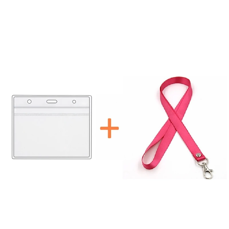 

Free Shipping 4x3 Inches Card Protector with Lanyard Health Card PVC Anti-Contact Protective Case Waterproof Soft Card Sleeve