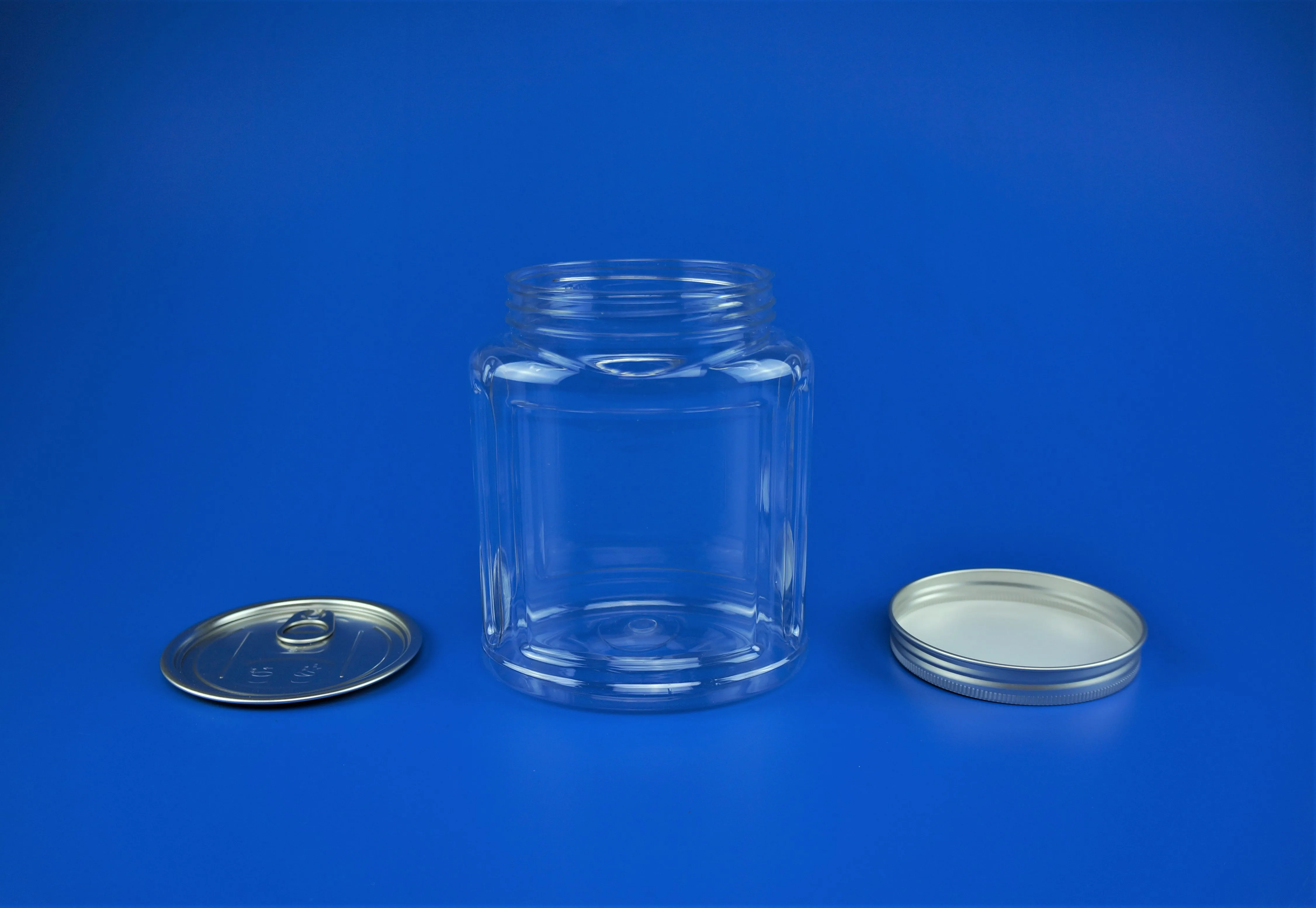 高品质透明方形塑料 iaso 茶瓶铝容易开口端和铝盖