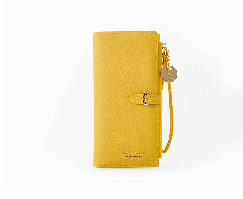 
Pierre Loues Ladies Wallets Leather Bifold Card Zipper Coin Purse Compact Thin Long for Women 