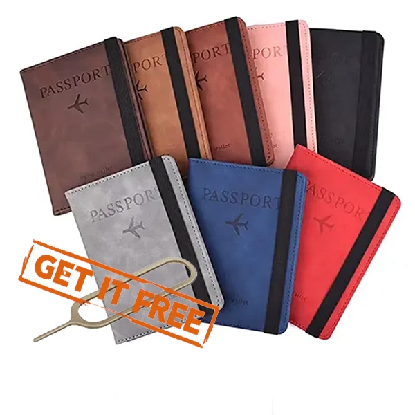 

Best Selling Passport Holder Cover Travel Passport Wallet RFID Blocking Passport File Manager Wallets for Women Fashionable PU