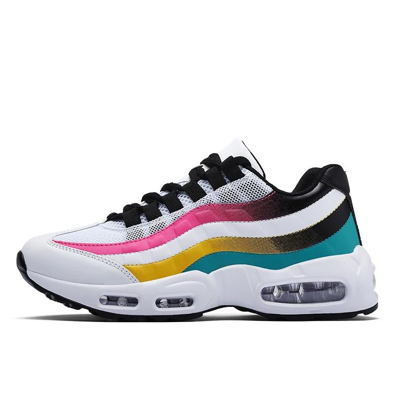 

Low MOQ wholesale customized durable outdoor PU Air cushion sports shoes for women's sports sneakers