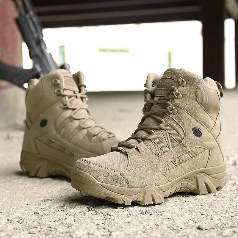 

46 Large Size Outdoor Training Footwear Combat Boots Tactical Desert Boots Military Men's Boots