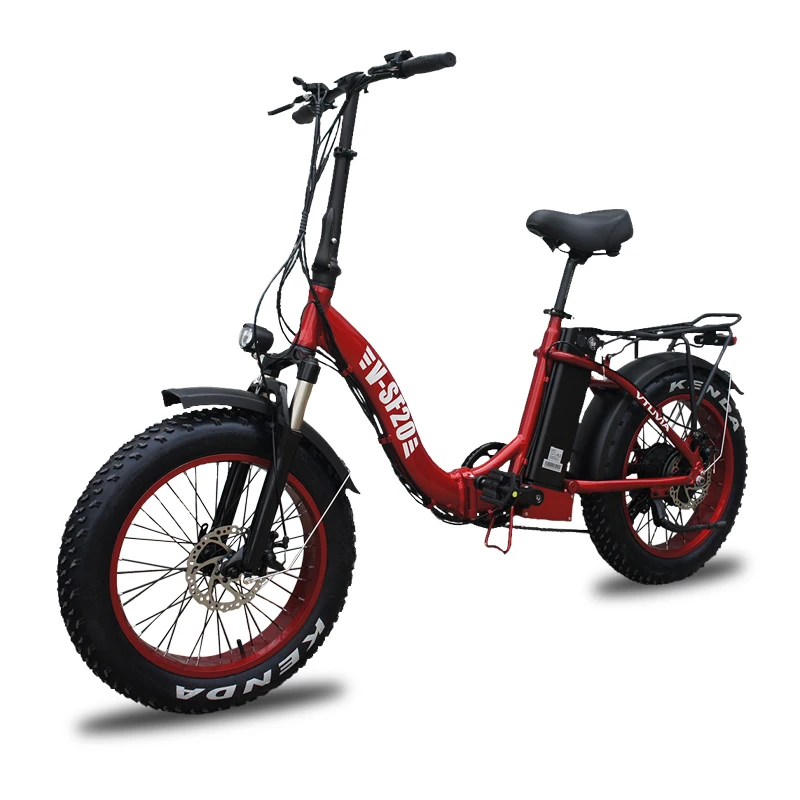 

VTUVIA E bike 750W Brushless Motor 48V 13Ah Lithium battery Electric bicycle Top Speed 20inch step through Fat Electric bike